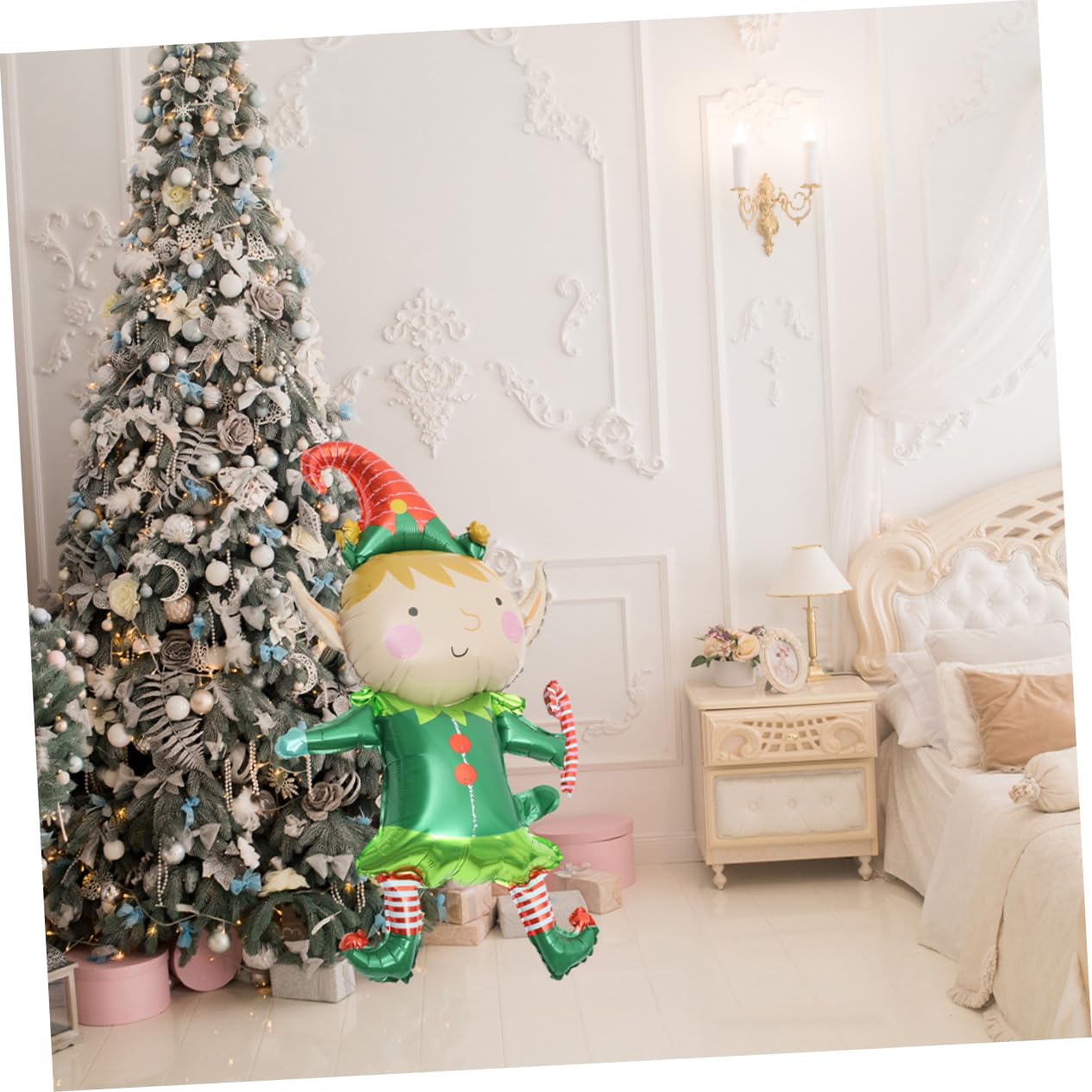 Cabilock 50pezzi Palloncini Natalizi in Alluminio Di Zucchero Decorazioni Per Feste Di Natale Compleanni Shower e Celebrazioni