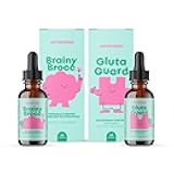 JoySpring Glutathione Liquid and Sulforaphane Bundle | Kids Vitamins Naturally Sourced, Non-GMO, Non-Alcoholic Liquid Formula, Immunity Health Support | Vegan & Vegetarian Supplements