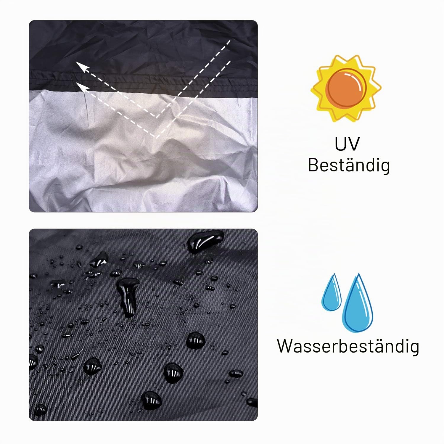 Tischtennis Schutzhülle Wasserdichte Oxford Polyester Abdeckung für Tischtennisplatte vor Nässe und Schmutz 165x70x185cm