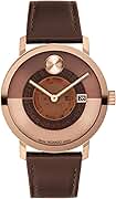 Movado Bold Evolution 2.0 Men's Luxury Quartz Watch - Swiss Movement, Leather Strap - Water Resistance 30 Meters (3ATM) - Classic Timepiece - Gift for Him - 40mm