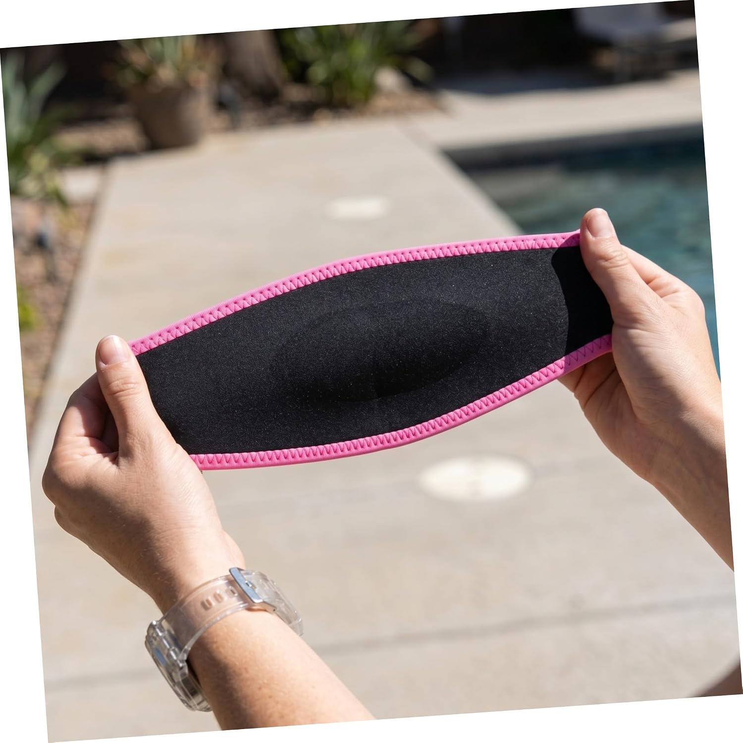 Holibanna Diving Mask Strap Cover and High-Visibility Neoprene for Adults with Universal Fit Anti-Slip Scuba Hair Wrap Protecting Hair from Tangling and Pulling for Scuba Diving