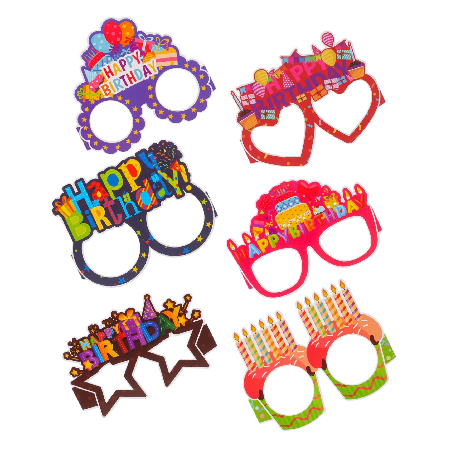 Garneck 90pezzi Occhiali Di Carta Divertenti Per Feste Di Compleanno Per Accessori Fotografie Per Creare Momenti Indimenticabili e Divertenti Durante Le Celebrazioni
