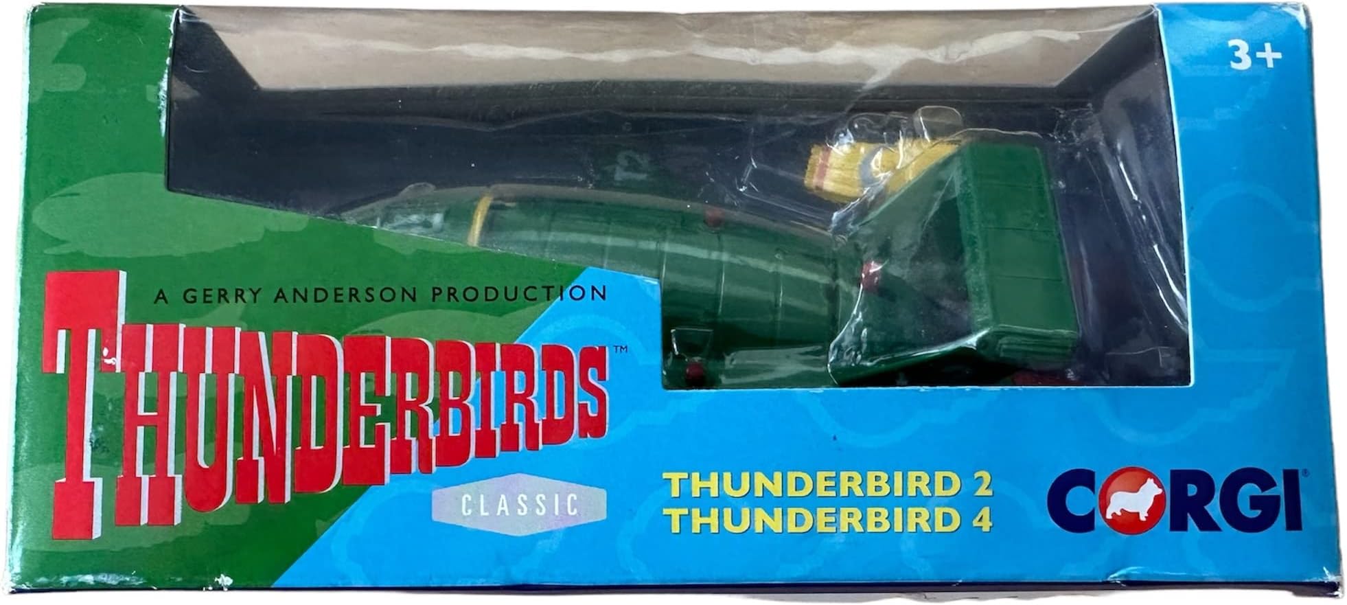 classic thunderbirds thunderbird 2 & 4 set diecast model