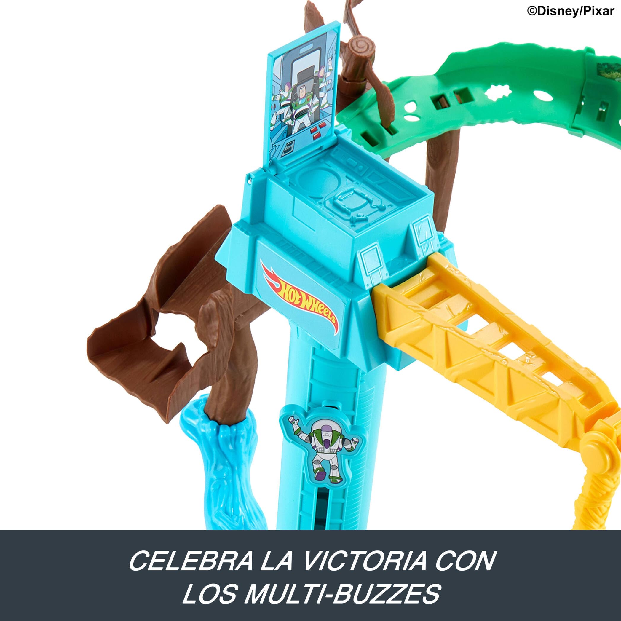 Hot Wheels Disney y Pixar Aventura Espacial de Buzz Lightyear | Inspirado en Toy Story 5, Hot Wheels Pista Superstar Speeders, JLH42