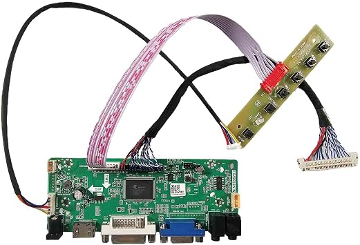 DVI VGA Audio LCD Controller Board 30pins for 19inch G190EG02 V1 G190ETN01.9 1280x1024 9Pins LED Backlight LVDs LCD Screen