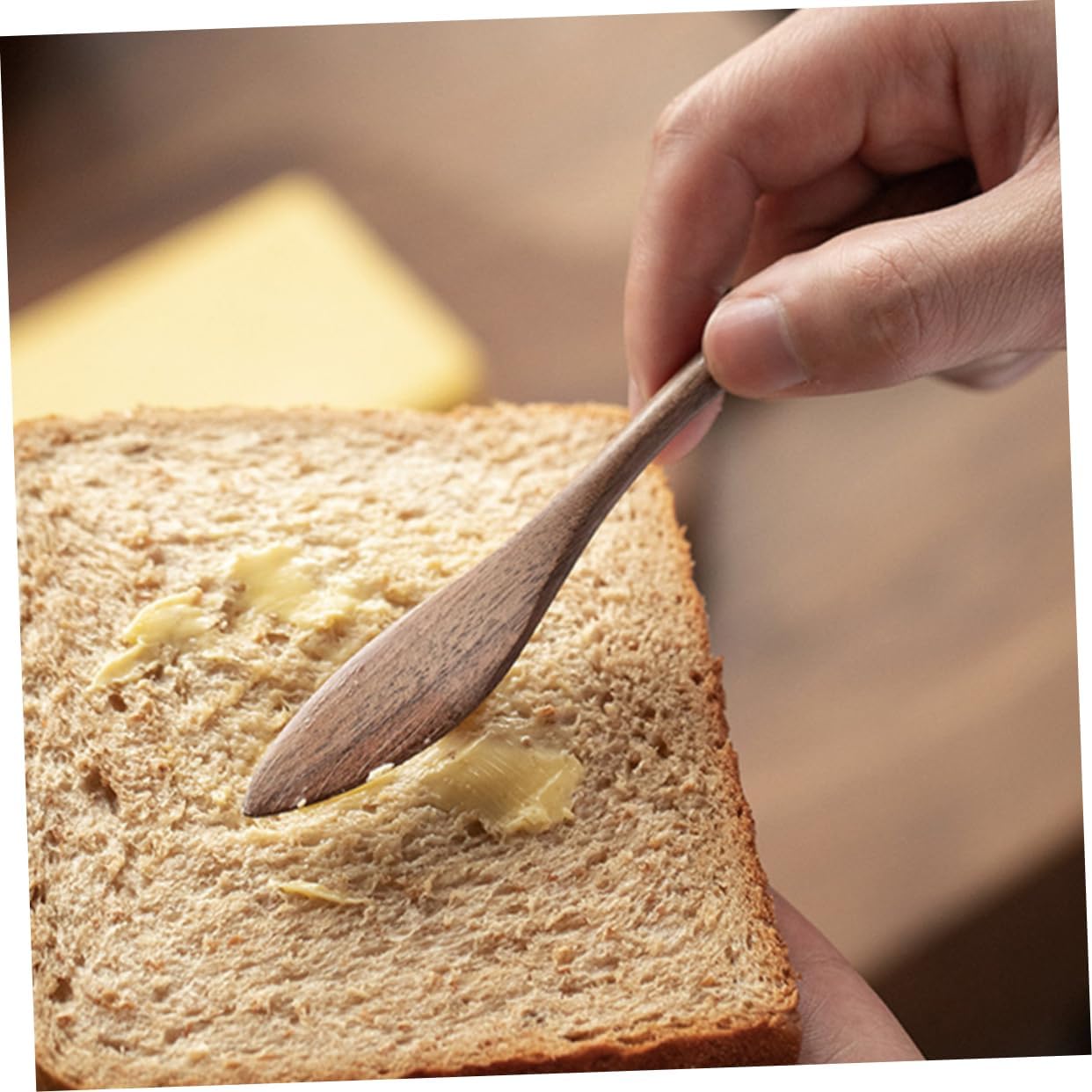 2pcs Wooden Butter Spreaders with Ergonomic Handle for Jam