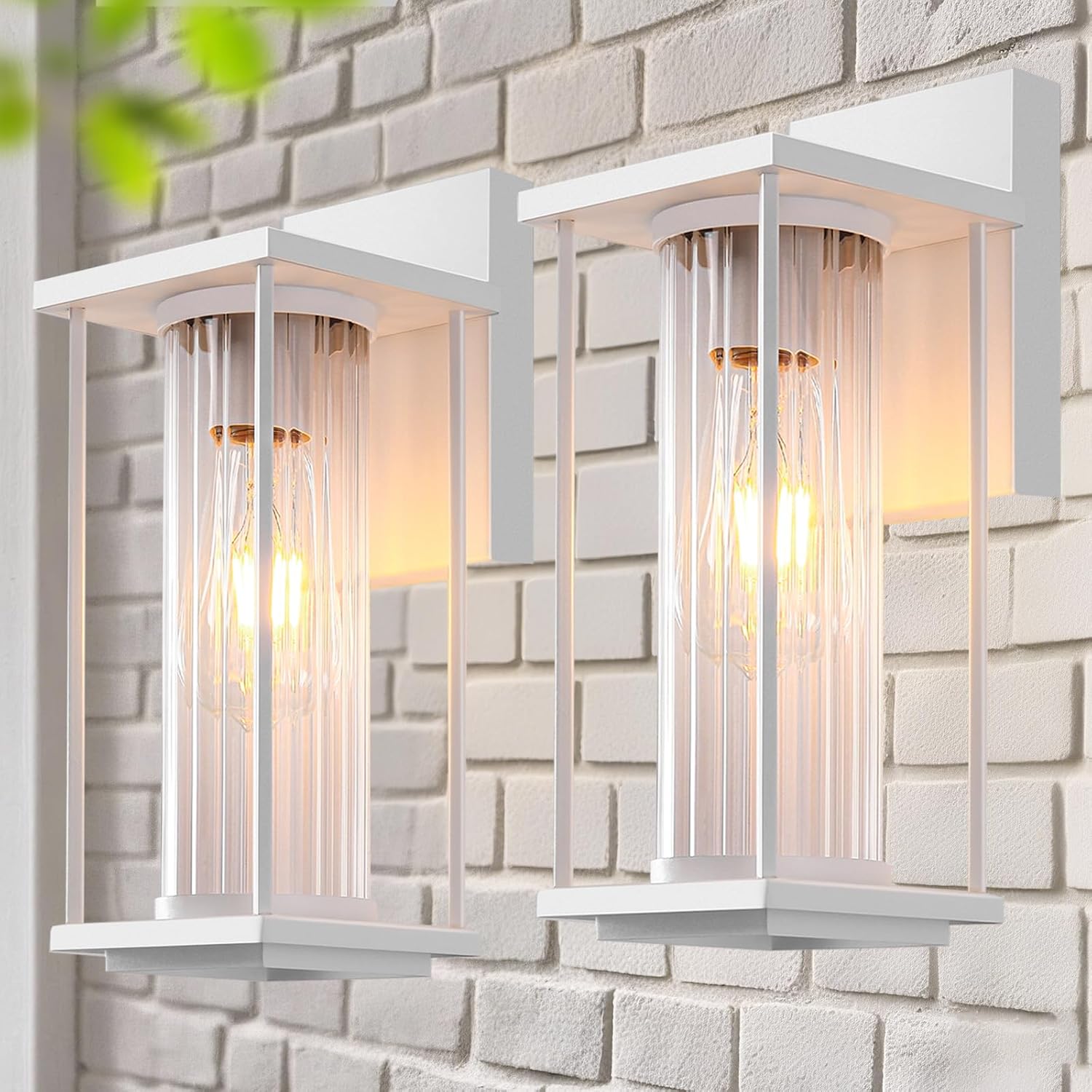 Outdoor Wall Light for House, Large Exterior Waterproof Lanterns, Sensor Wall Sconce Lamp, Waterproof Anti Rust Outside Coach Lights for House, Doorway, Garage