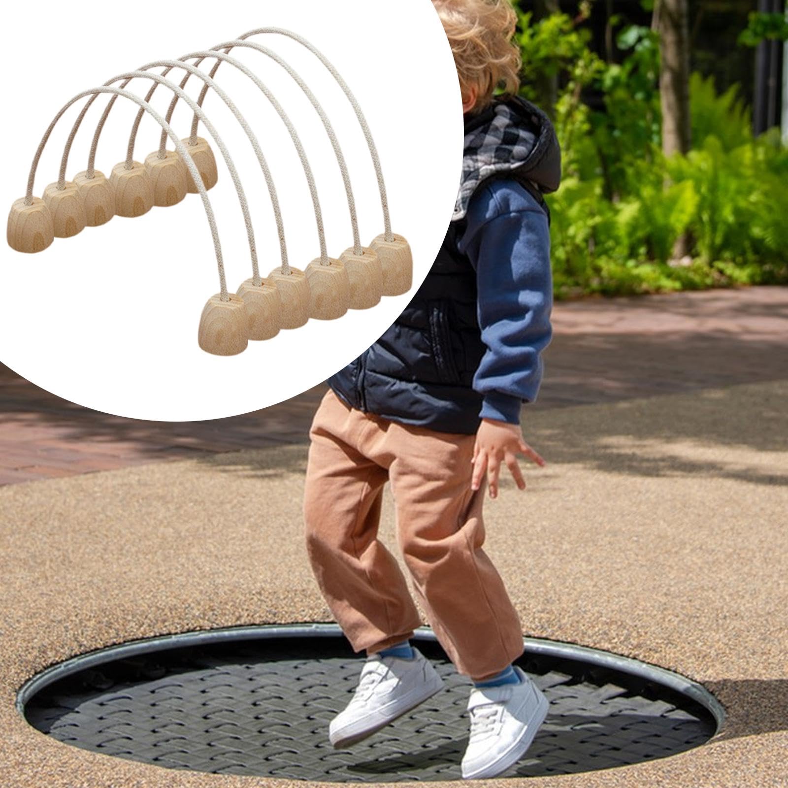 6 Stück Krocketspiel Torchen mit Holzsockel für Spiel Im Garten für Familien