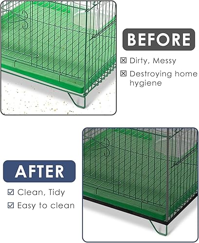 Miniatura 4 de Bissap Jaula para pájaros, red universal para jaula de pájaros, red de nailon ajustable, banda elástica, faldas de malla para jaula de loro, Negro