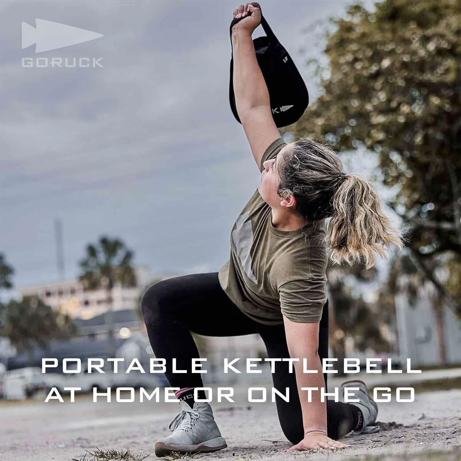 GORUCK Sand Kettlebell pesi per fitness e allenamento del corpo per uomini e donne, per sollevamento pesi, manubri e yoga, per allenamento a casa e in palestra