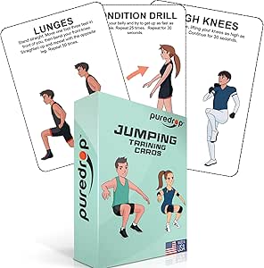 Amazon.com : Puredrop Vertical and Distance Jump Training Aid Cards ...