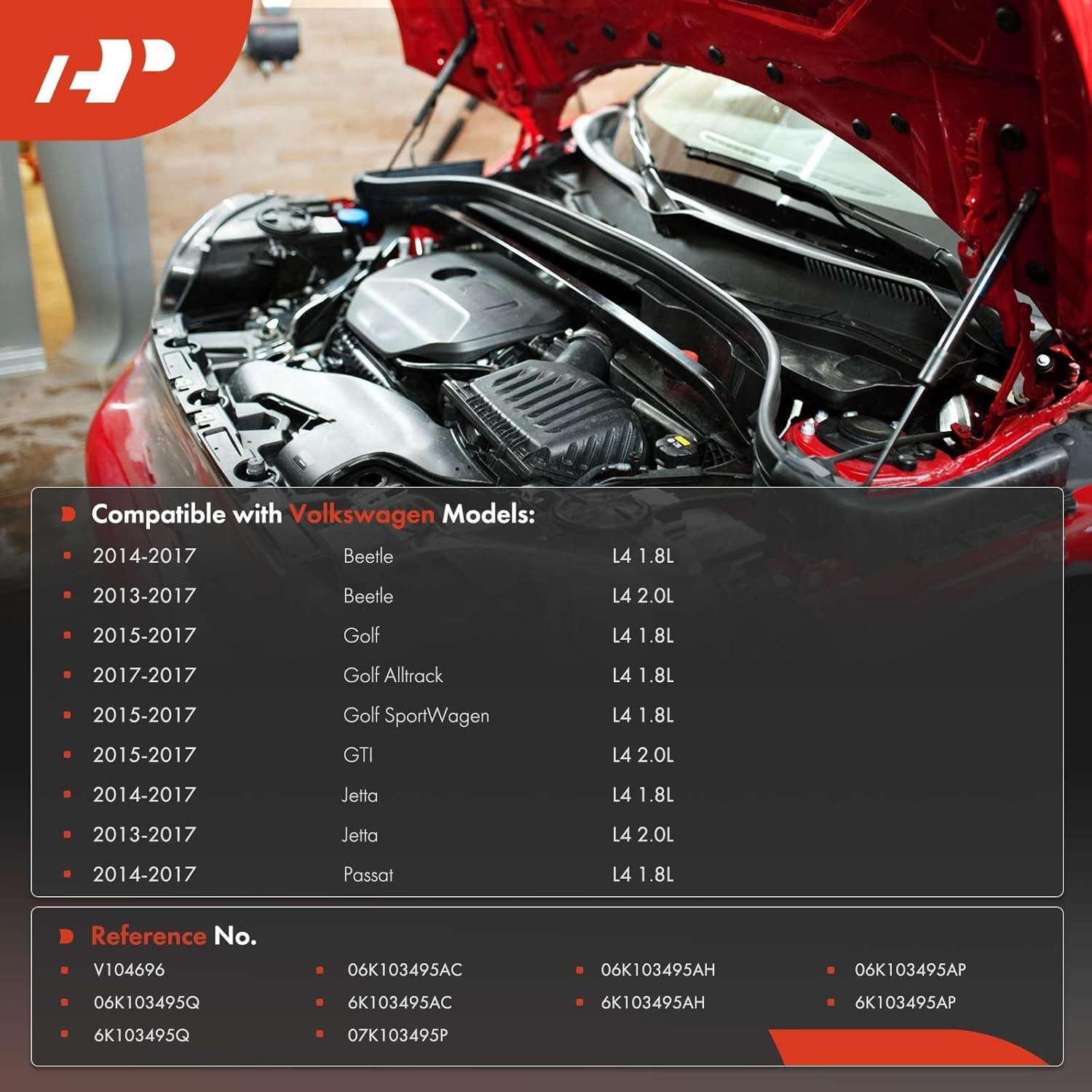 A-Premium Engine Crankcase Vent Valve Oil Separator Compatible with Volkswagen Jetta 2013-2017, Passat 2014-2017, Golf 2015-2017, Beetle 2013-2017, GTI, Golf Alltrack, Golf SportWagen, 1.8L 2.0L