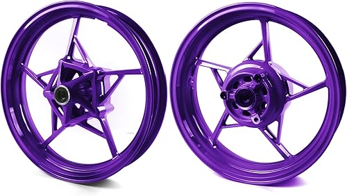 Arashi Front and Rear Wheels Rims for Kawasaki Z900 2017-2022 Motorcycle Replacement Accessories Purple 2018 2019 2020 2021