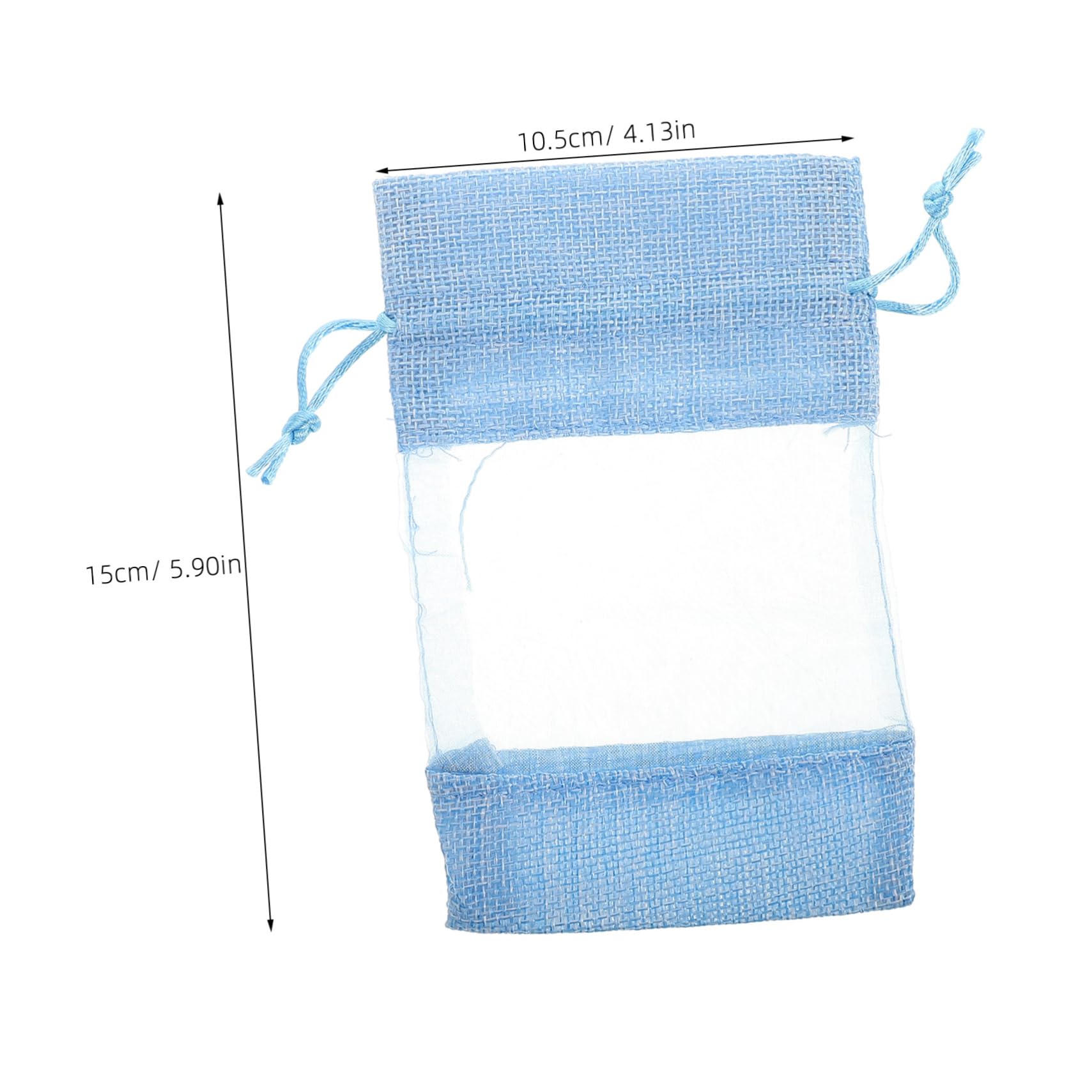 GRIRIW DIY Scented Sachet Bags Drawstring 10pcs Empty Pouches for Drawer Closet Present Wrapping