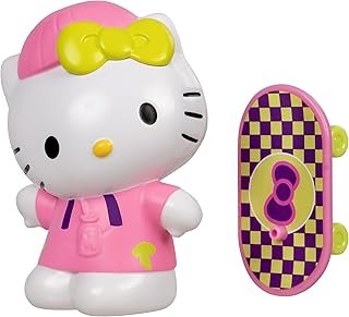 Jazwares Hello Kitty® and Friends - 4” Hello Kitty Premier Figure with a Skateboard - Series 2 - Officially Licensed Sanrio Product from Ages 6+