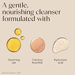 Aveeno Calm + Restore Foaming Cleanser for Sensitive Skin, Daily Face Wash Gently Removes Makeup & Cleanses Skin with Soothing Oat, Feverfew & Hyaluronic Acid, Fragrance-Free, 232 mL