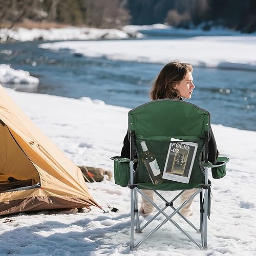 Miniatura 8 de Nice C Silla de camping climatizada con batería, silla climatizada para exteriores, sillas de deportes al aire libre, sillas plegables, con bolsa