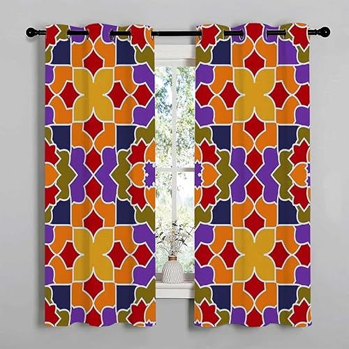 Miniatura 2 de Cortinas para Habitacion Abstract Art Line Geometric Door Privacy Curtain Cortinas para Ventanas De Cuarto 110Inch Width by 96Inch Length,2 Panels