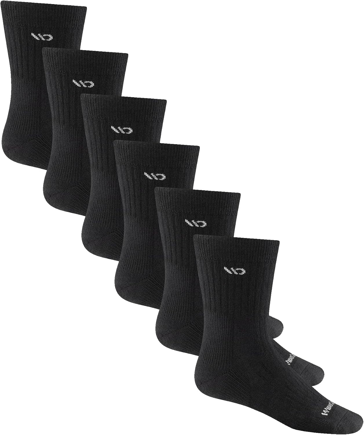 Wide Open Micro Crew Men's Socks, Merino Wool Socks for Men, Everyday Wide Socks, Crew Socks for Wide Feet