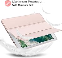 Vista 8 de MoKo Funda para iPad 9.7 Pulgadas 2018/2017 de 6ª/5ª Generación, Funda Inteligente delgada y ligera con soporte con Protector Trasero Translúcido