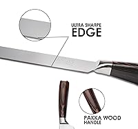 Vista 6 de Professional Japanese Chef Knife - Pro Kitchen Knife 8 Inch Chef's Knives High Carbon Stainless Steel Sharp Paring with Ergonomic & Stylish Handle