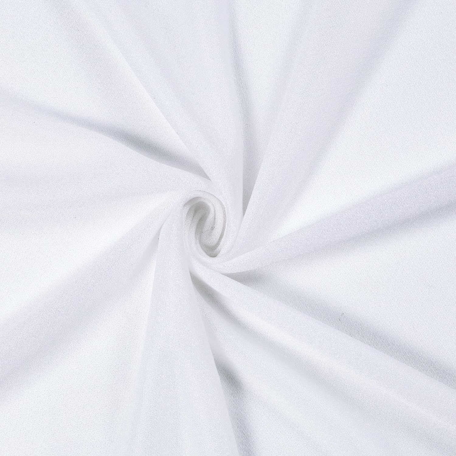 MDS Pack of 50 Yard Wedding Arch Draping Drapery Fabric Sheer Chiffon Fabric for Wedding Ceremony Reception Swag and Backdrop Decorations 60 Width DIY Sewing Multipurpose Fabric - White