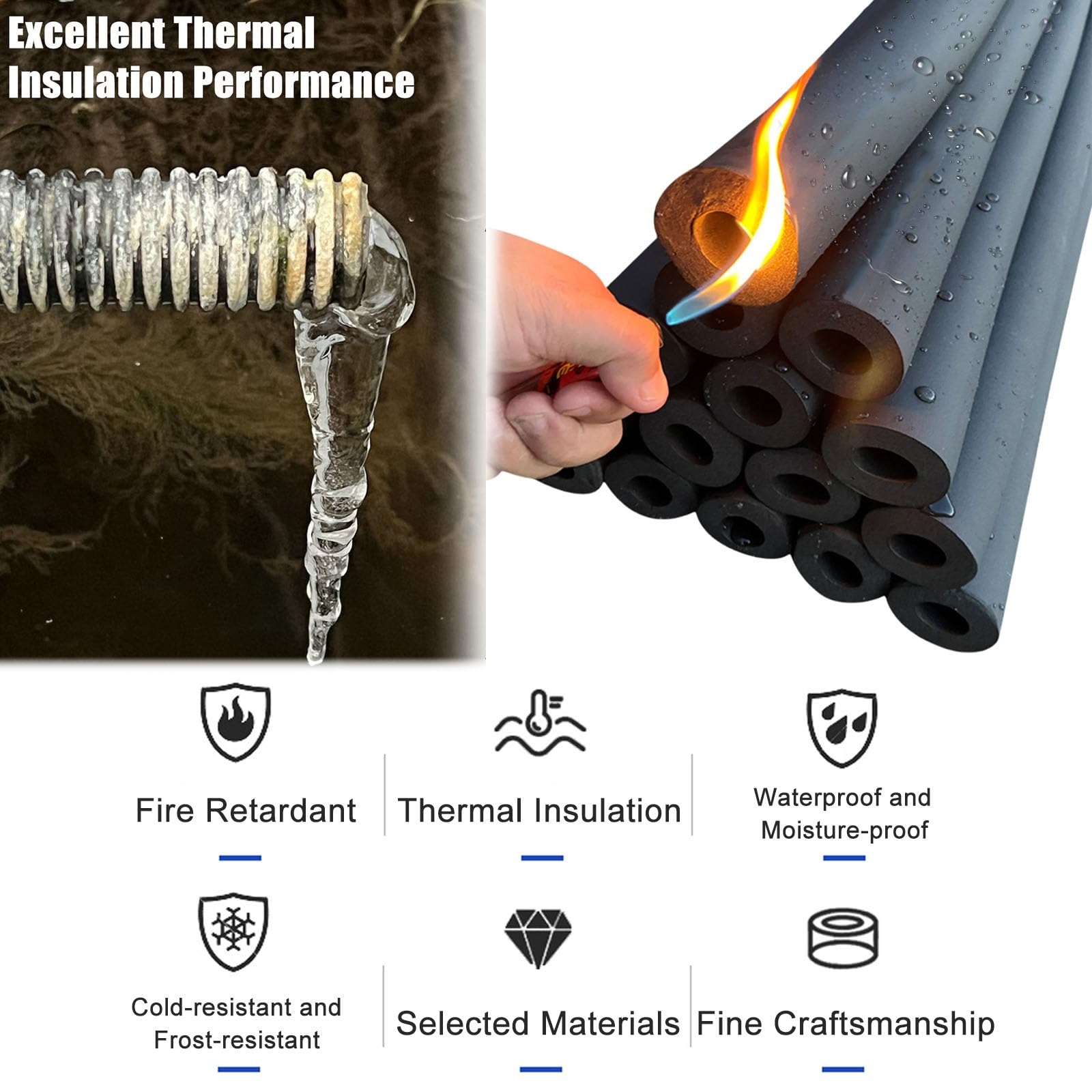 Amazon.co.jp: フォームパイプ絶縁 発泡チューブ ラギング絶縁