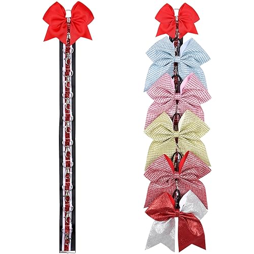 Miniatura 8 de Oaoleer Soporte de lazo de animación para adolescentes y niñas, escuela secundaria, soporte deportivo para mochila de animadora, accesorios para el