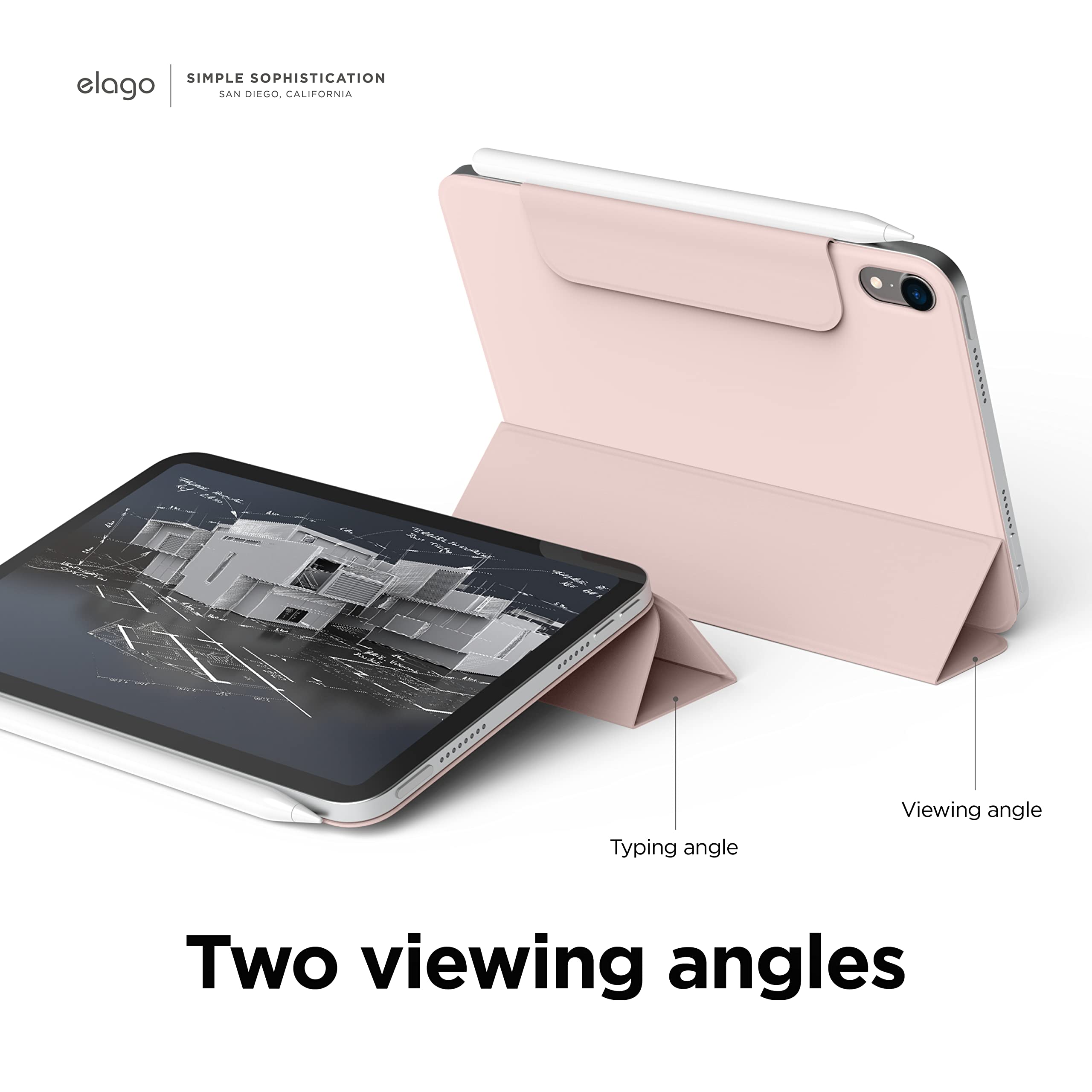 elago Smart Folio Case Compatible with iPad Mini, A17 Pro, 8.3