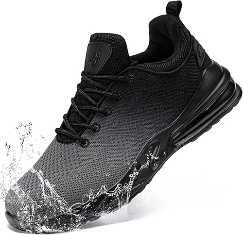 Zapatos de trabajo antideslizantes para hombre, antideslizantes, resistentes al agua, para caminar, servicio de alimentos, zapatos anchos para