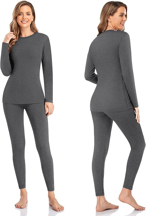 Set Intimo Termico Donna SIMIYA – Biancheria Funzionale Invernale Senza Cuciture, Calda E Traspirante Per Sci, Trekking, Sport - 3