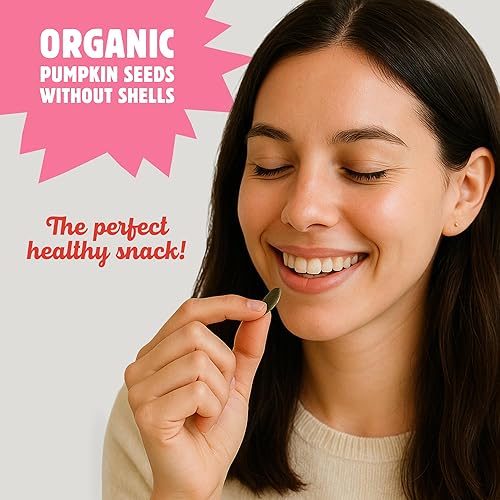 Miniatura 3 de Top Fox Snacks Semillas de calabaza para comer (sal rosa del Himalaya, 3.5 oz – paquete de 6 unidades) - Snacks sin gluten, snacks de proteína