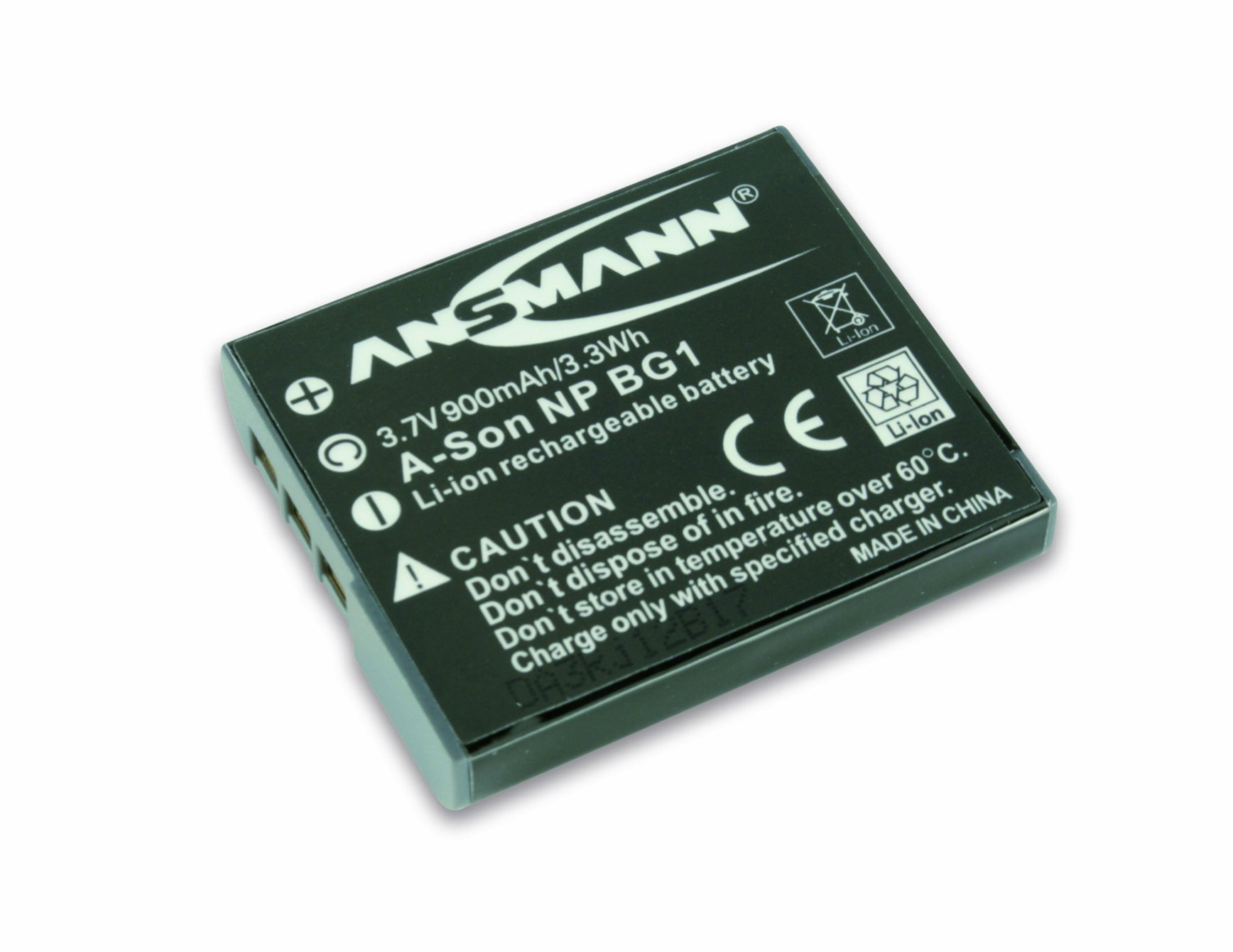 Ansmann A-Son NP BG 1 Replacement Battery for Sony Digital Cameras - 900 mAh - 3.7V