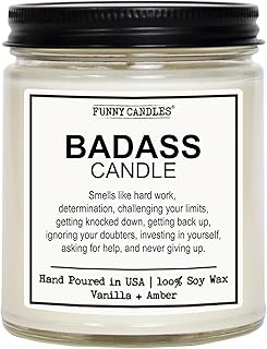– Hilarious Congrats Gift for Graduates, Promotions, New Jobs, Boss, Good Luck, Motivational or Just Crushing Life, Vanilla Scented, 100% Soy Wax, USA Made