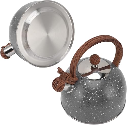 Miniatura 7 de Hervidor de silbato de acero inoxidable de 2,5 l, tetera de acero inoxidable, tetera de acero inoxidable, tetera silbante, tetera silbadora para
