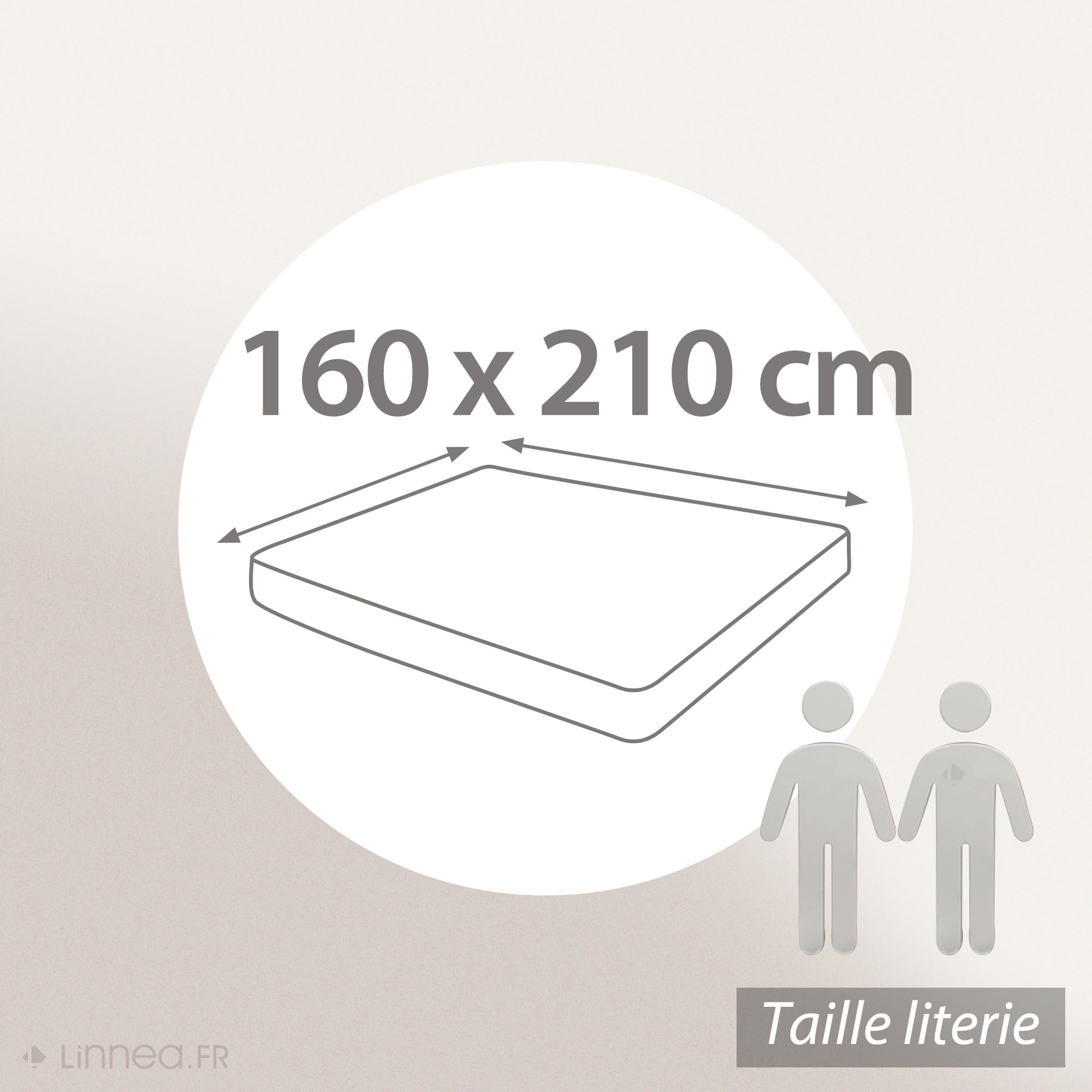 Linnea Protège Matelas 160x210 cm ACHUA Molleton 100% Coton 400 g/m2 Bonnet 30cm