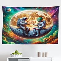 Vista 115 de Ambesonne Tapiz hawaiano, Costa Na Pali en la isla de Kauai en Hawái, día soleado, horizonte de montaña, colgante de pared para dormitorio, sala