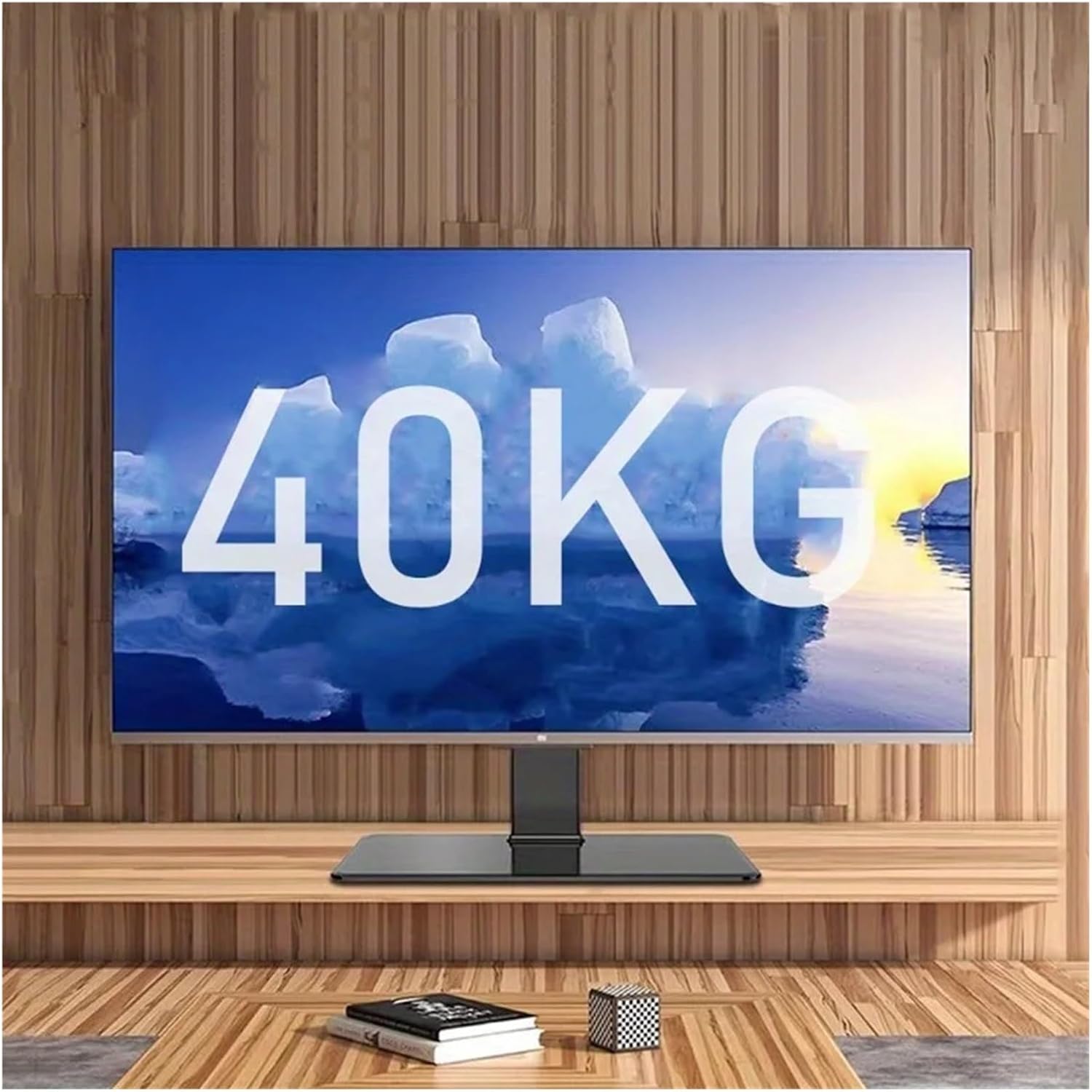 tv wall Mount, Height Adjustable Universal Swivel TV Stand for 32''-55'' LCD/LED Floor Mount Iron TVs VESA:600x400mm Max 40KG,Easy Install