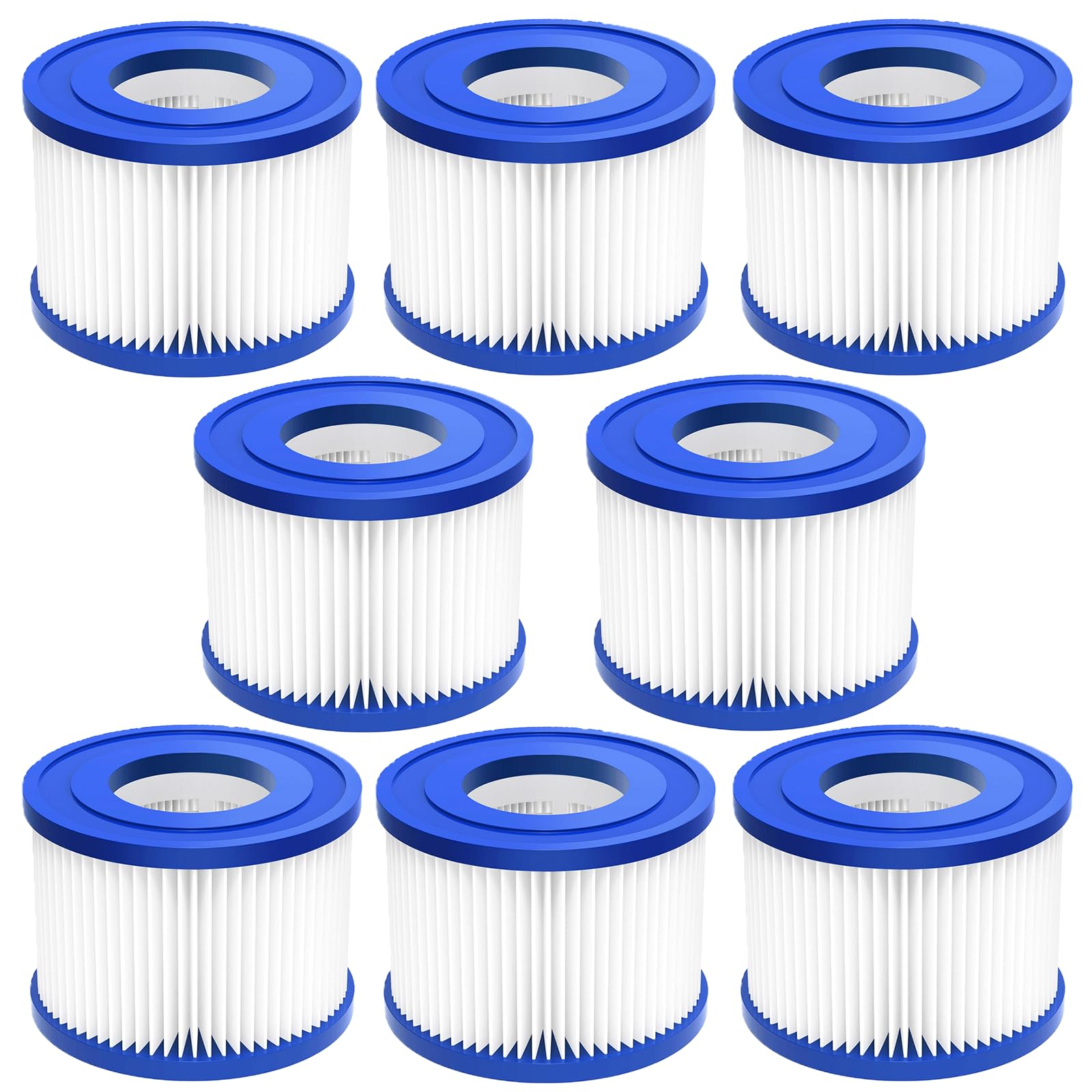 ZIXIANGKEJI 8pcs Replacement Hot Tub Filter VI Filters Compatible with Lay-Z Spa(C9-8)