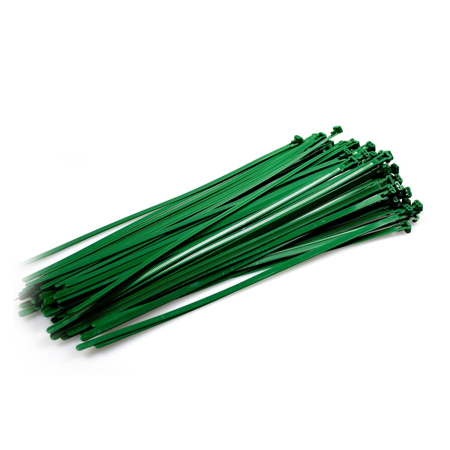 Tr Green Releasable Cable Ties 7.6Mmx370mm, Pieces Size 20
