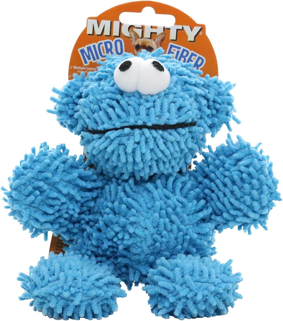 MIGHTY- Microfiber Ball Medium- Holiday - Made with Squeaker Balls and Minimal Stuffing. Strong & Tough. Interactive Play. Machine Washable & Floats (Monster, Jr)