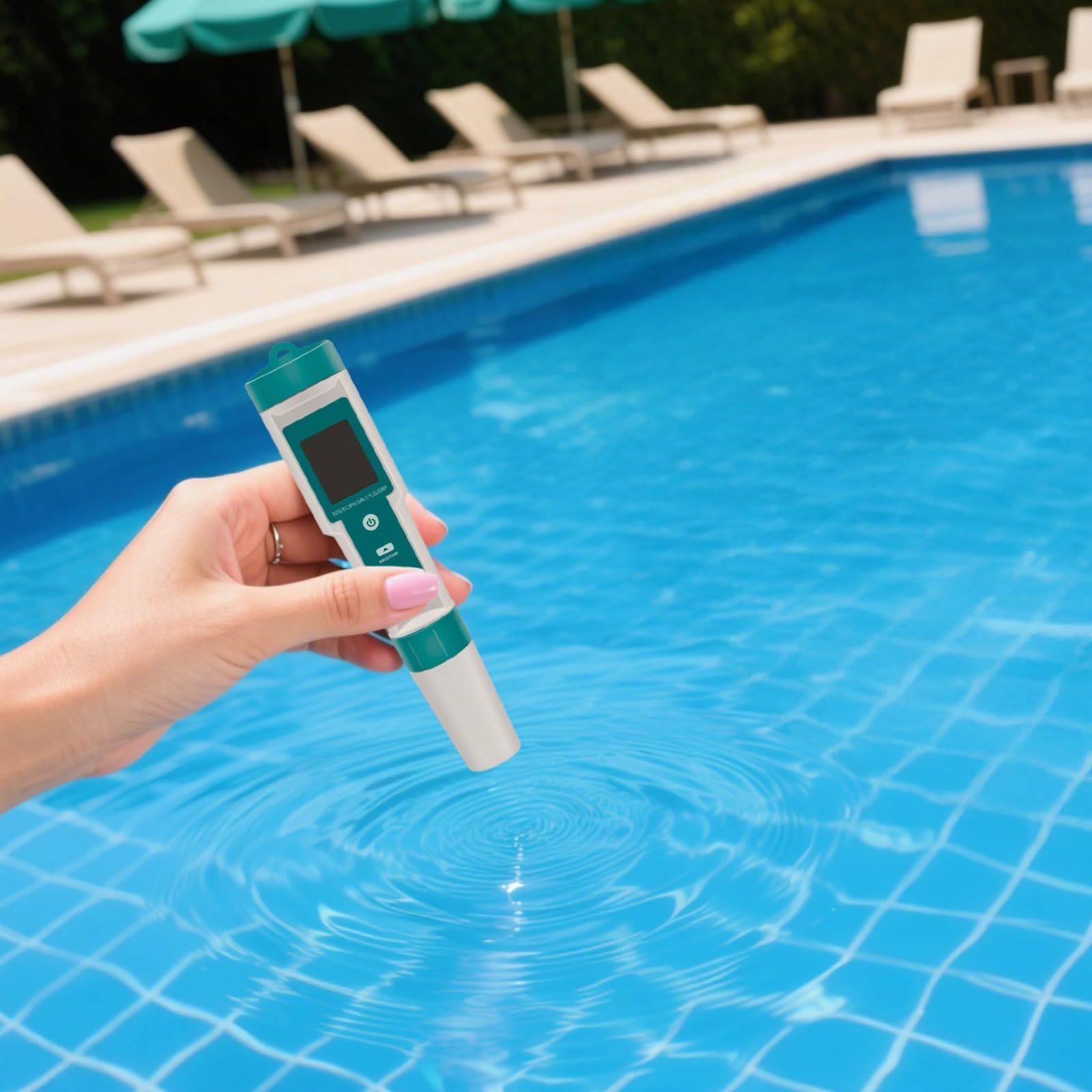 pH-mètre 7 en 1, testeur d'eau portable, mesure pH, solides dissous totaux, EC, salinité, SG, ORP, température, écran rétroéclairé, pour eau potable, piscine, aquarium, hydroponie