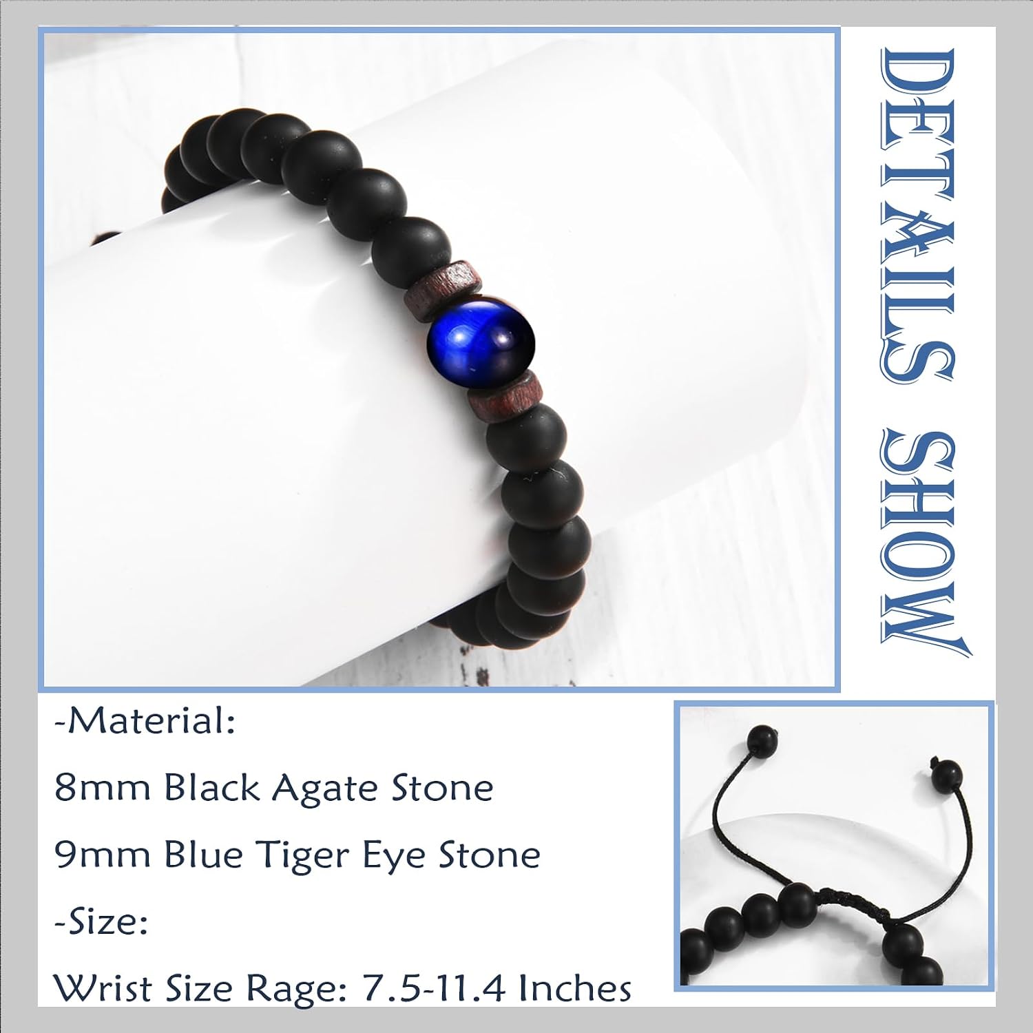 Fathers Day Gift for Dad, Papa, Boyfriend's Dad Bead Bracelet for Birthday, Christmas