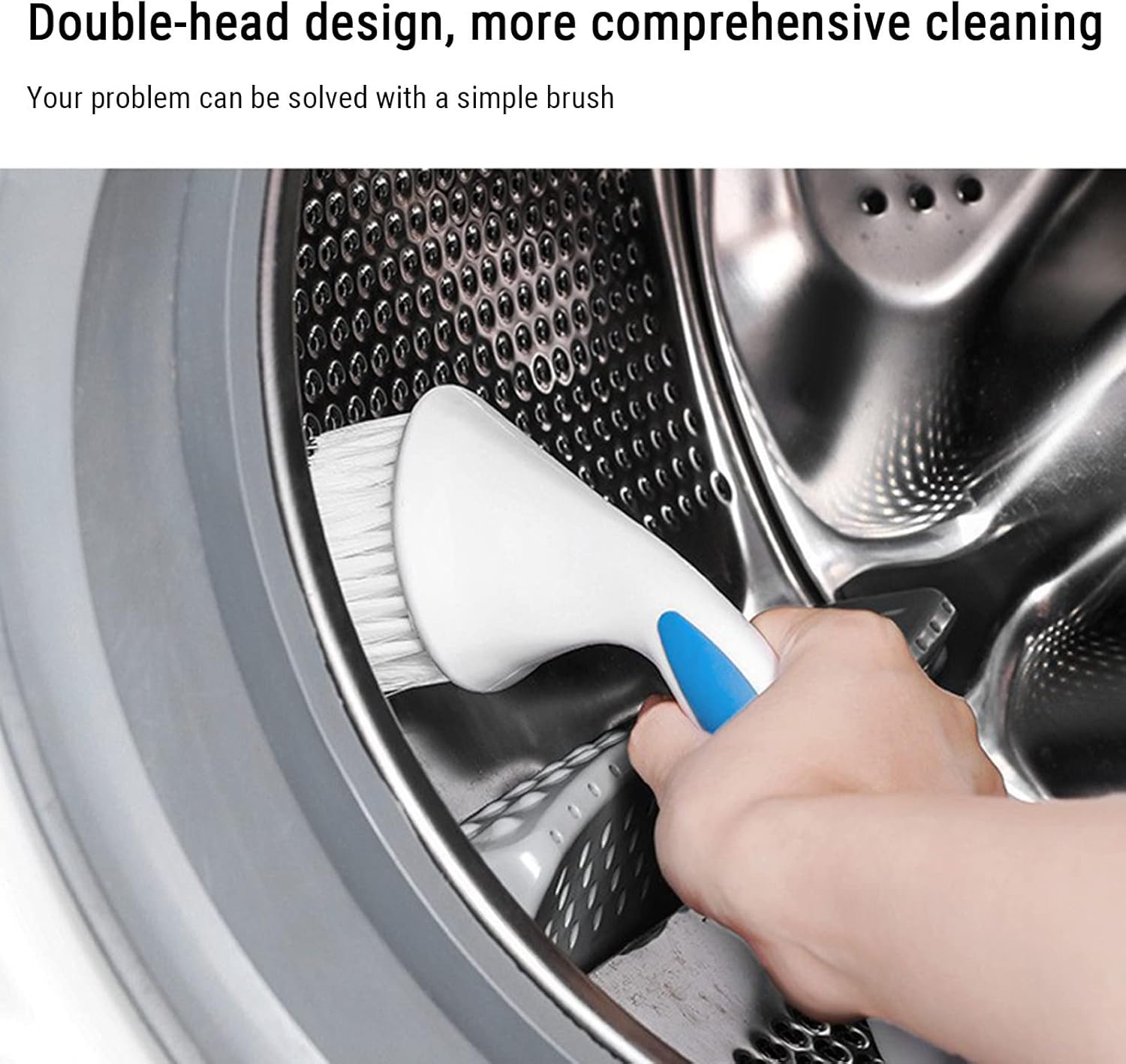 2 In1 Cleaning Brush Set with Small Brush for Kitchen Bathroom Bedroom Groove Scrub Brush Washing Brush Brushes