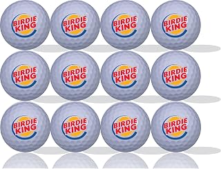 Birdie King Golf Balls 12 Pack- Rule The Greens with Precision, Power, and Style
