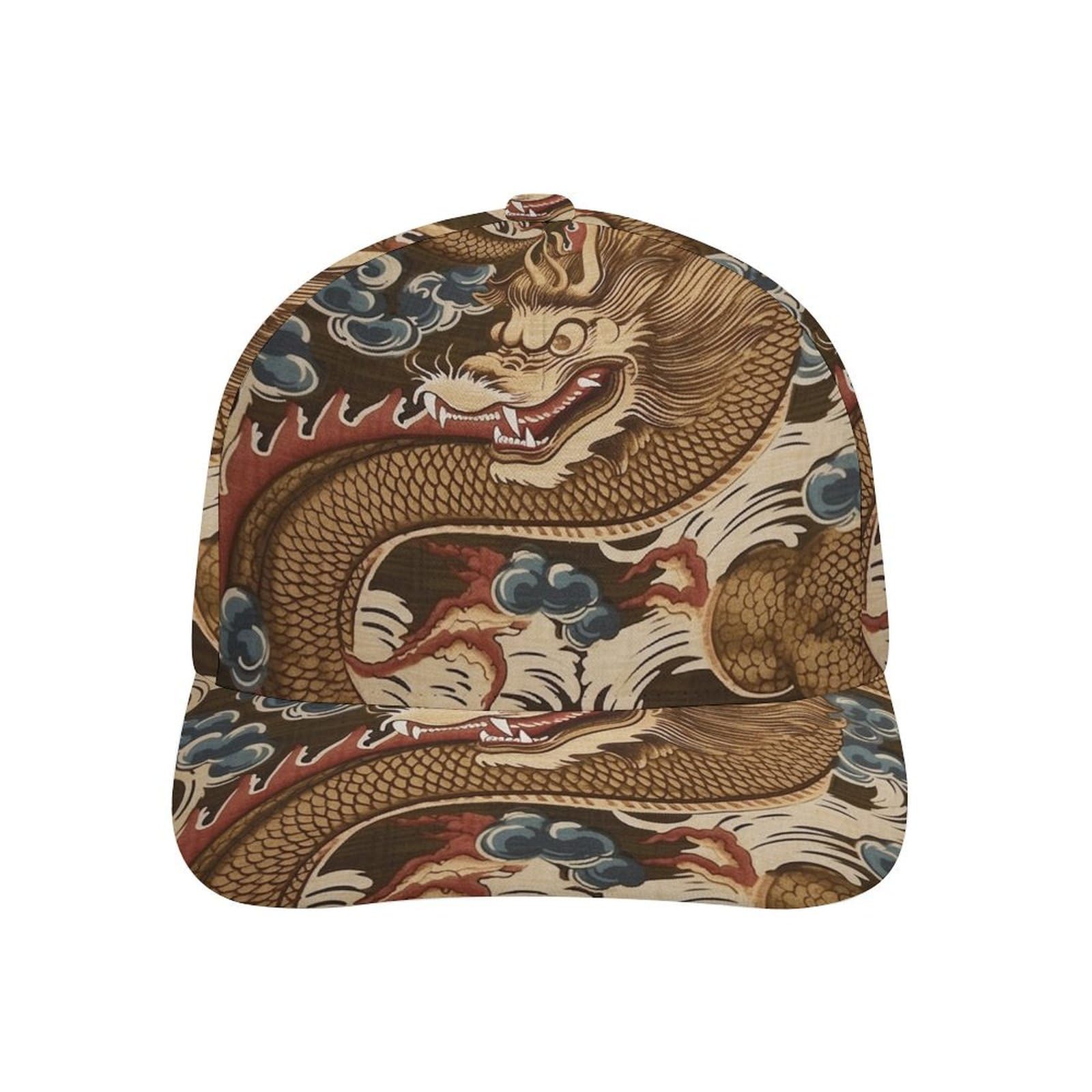 Navy Blue Damask Cap Adjustable Plain Baseball Hat for Men and Women