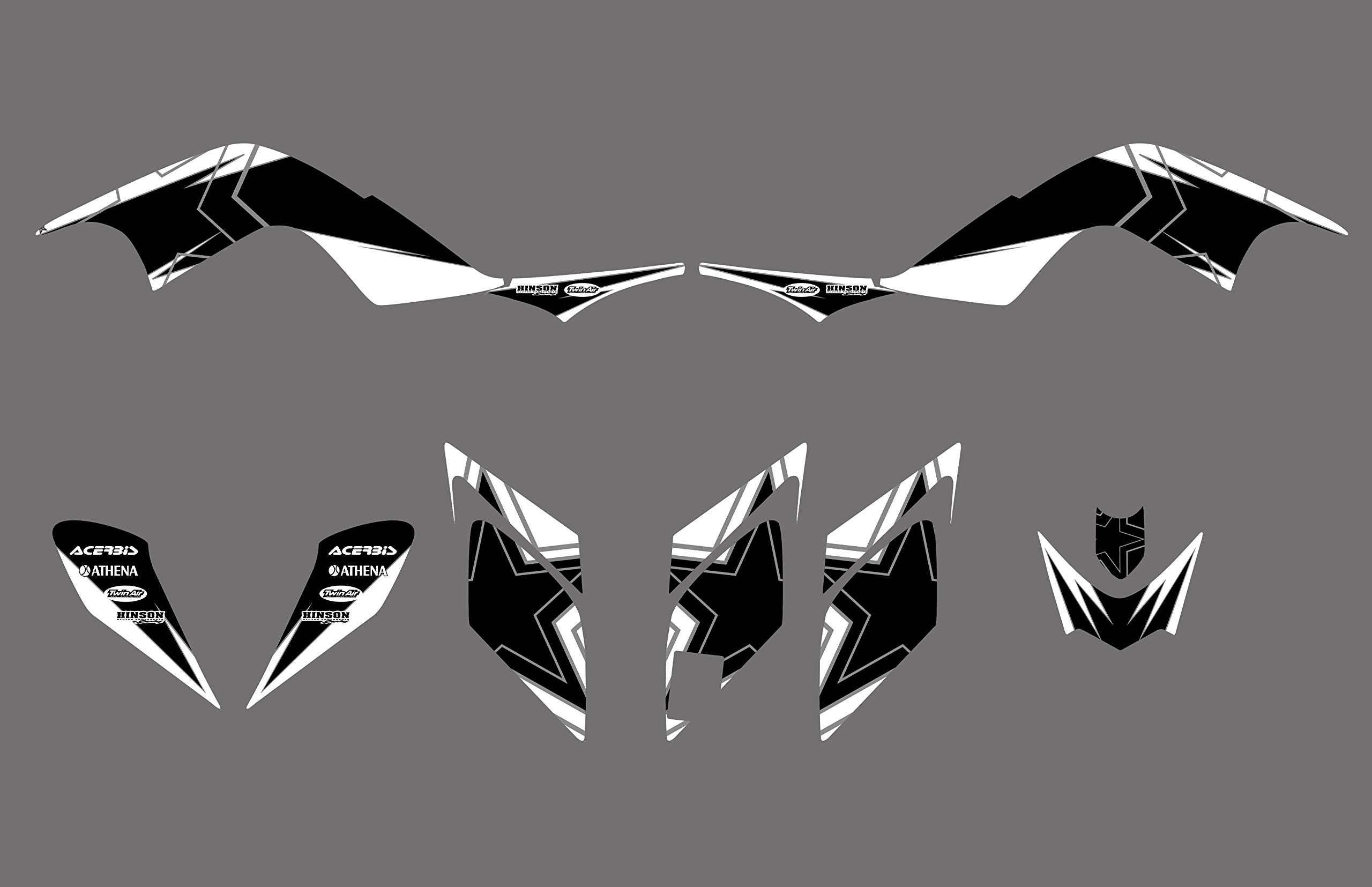 Kit Autocollants Graphics Pour YAMAHA RAPTOR 700 2006-2012 - Vinyle, Personnalisable, Neuf