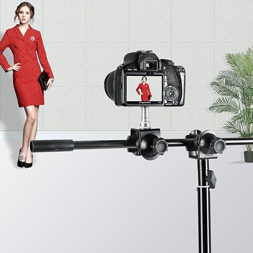 Miniatura 7 de Soporte de metal resistente chapado en cobre, clip doble en U, soporte de abrazadera doble tipo C para soporte de luz de estudio fotográfico,