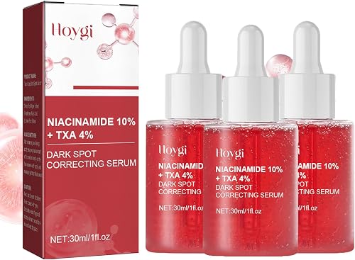 Dark Spot Correcting Serum, 10% Niacinamide+ 4% Tranexamic Acid, for Post-Acne Marks, Acne Scars, Hyperpigmentation and Even Skin Tone, Fragrance-Free (3pcs)