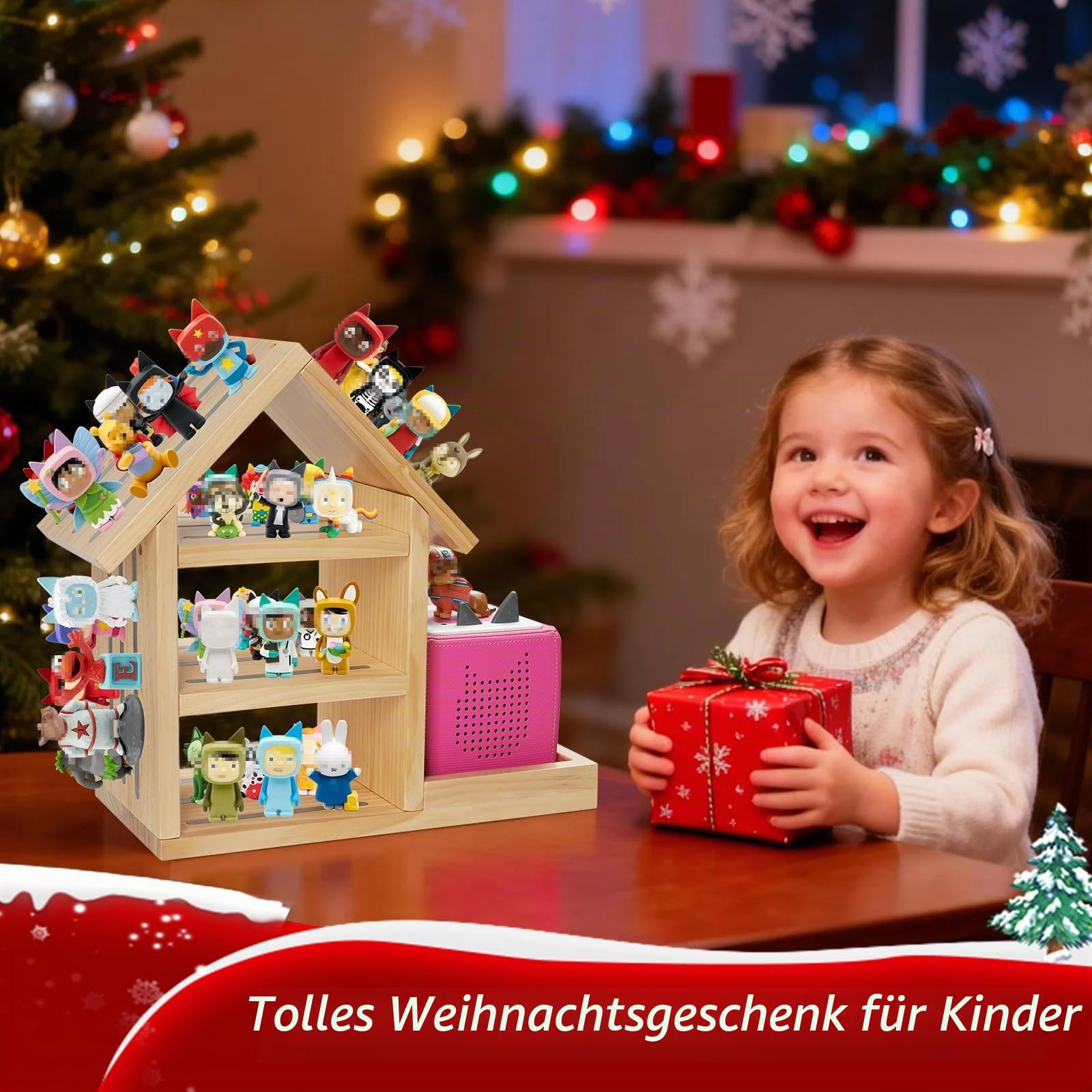 Gieanoo Große Haus Tonie Regal für TonieBox 2&1, Tonie Regal zum Hinstellen